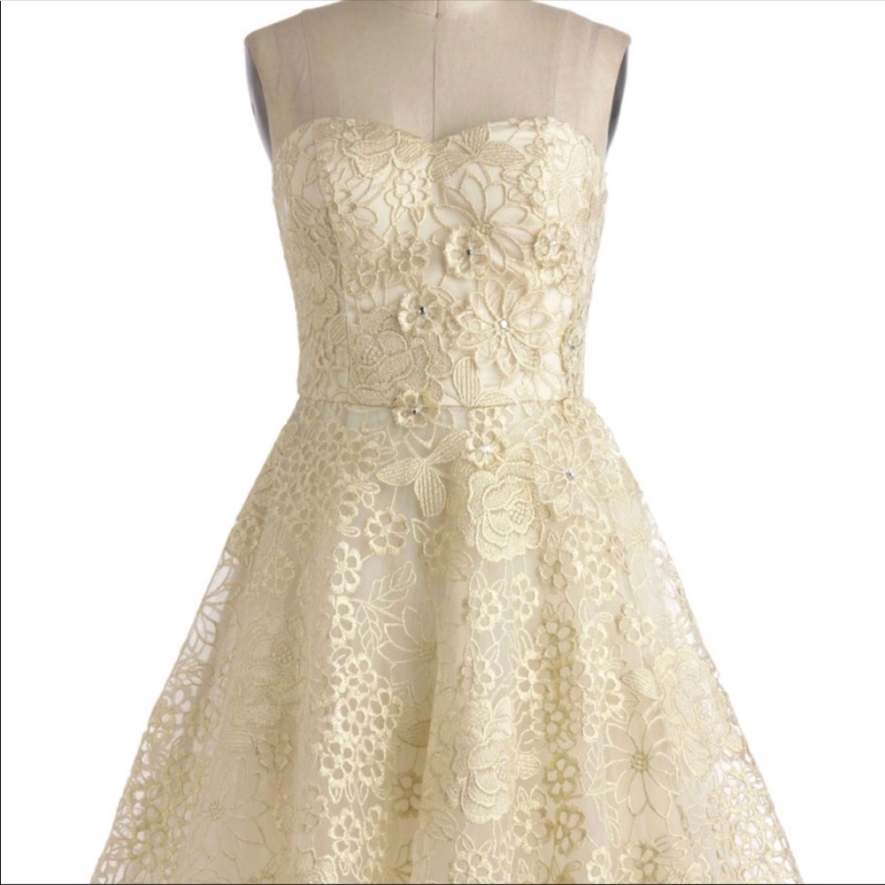 Chi Chi London Gold dress